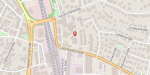 Karte der Umgebung von Bayreuther Str. 9, 91301 Forchheim