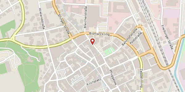 Karte der Umgebung von Alter Postplatz 15, 88400 Biberach