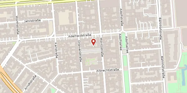 Karte der Umgebung von Gerichtsstr. 3, 65185 Wiesbaden
