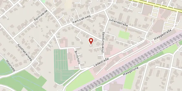 Karte der Umgebung von Uhlenburgweg 7a, 33729 Bielefeld