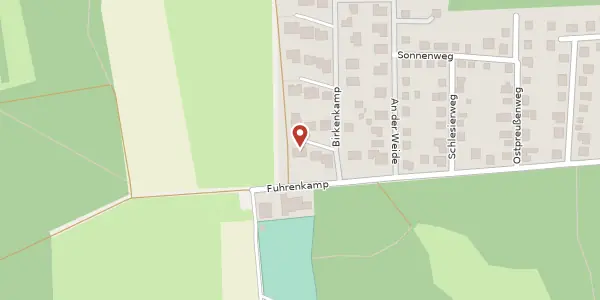 Karte der Umgebung von Birkenkamp 5, 30900 Wedemark