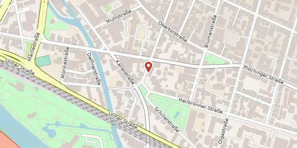 Karte der Umgebung von Katharinenstraße 16, 73728 Esslingen