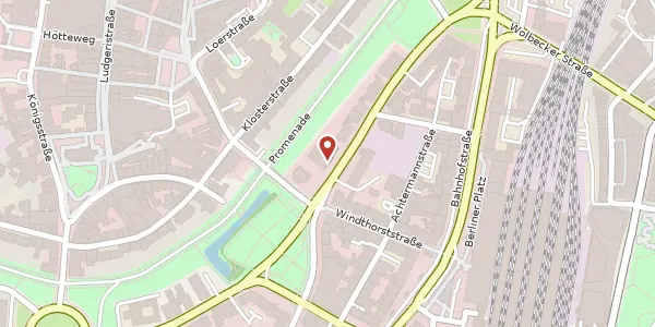 Karte der Umgebung von Von-Vincke-Str. 14, 48143 Münster