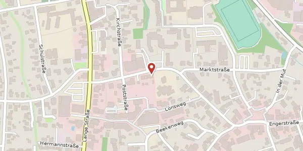 Karte der Umgebung von Poststr. 18, 32139 Spenge