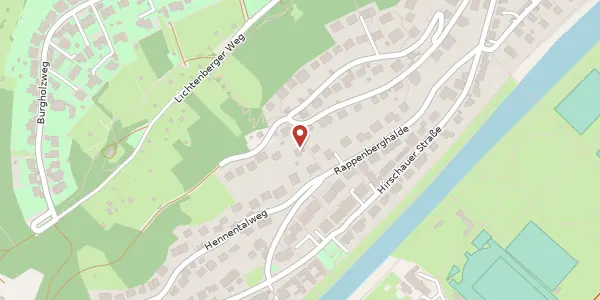 Karte der Umgebung von Biesinger Straße 31, 72070 Tübingen