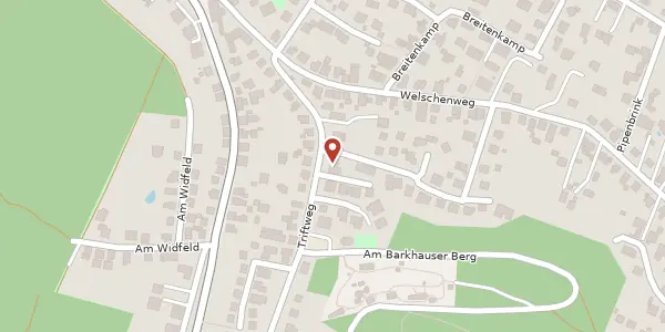 Karte der Umgebung von Triftweg 9, 33813 Oerlinghausen