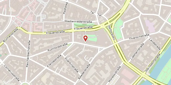 Karte der Umgebung von Rumfordstr. 41, 80469 München