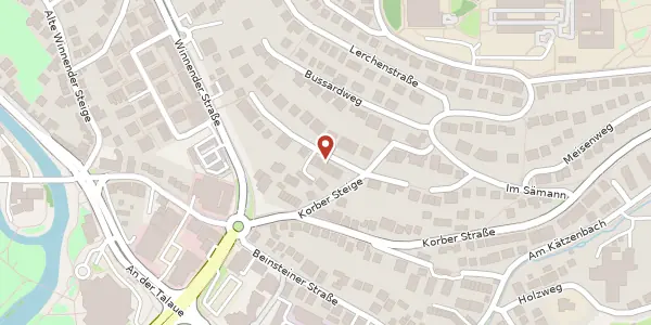 Karte der Umgebung von Zeisigweg 5, 71334 Waiblingen