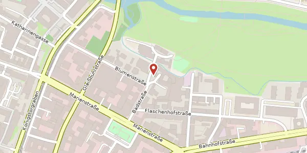 Karte der Umgebung von Badstr. 1a, 90402 Nürnberg