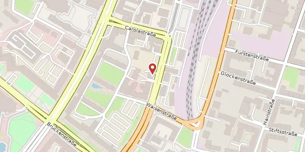 Karte der Umgebung von Bahnhofstraße 18, 09111 Chemnitz