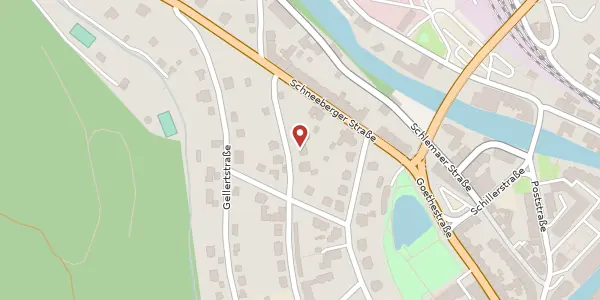 Karte der Umgebung von Rosa-Luxemburg-Straße 7, 08280 Aue