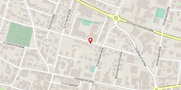 Karte der Umgebung von Bismarckstraße 19, 79379 Müllheim im Markgräflerland