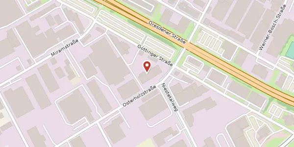 Karte der Umgebung von Miramstraße 74, 34123 Kassel
