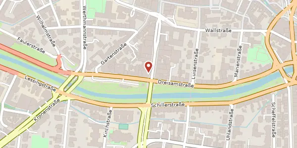 Karte der Umgebung von Kaiser-Joseph-Straße 284, 79098 Freiburg im Breisgau