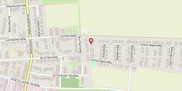 Karte der Umgebung von Flachsweg 10, 52428 Jülich