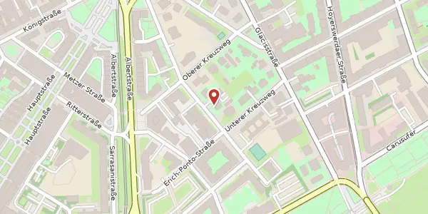 Karte der Umgebung von Hospitalstraße 12, 01097 Dresden