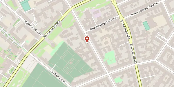 Karte der Umgebung von Strelitzer Straße 58, 10115 Berlin