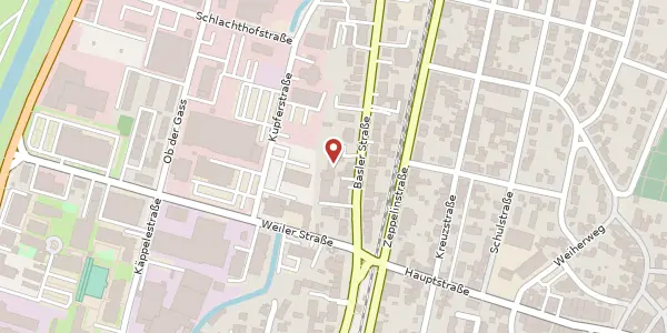 Karte der Umgebung von Baslerstraße 57 a, 79540 Lörrach