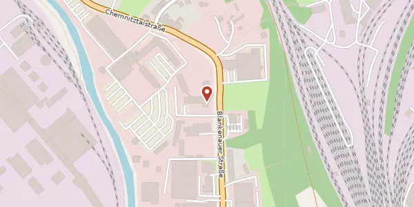 Karte der Umgebung von Blankenauer Straße 99, 09113 Chemnitz