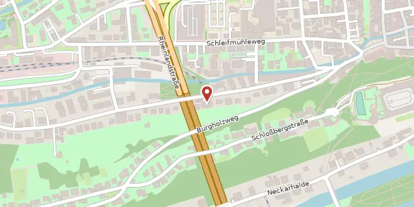 Karte der Umgebung von Schwärzlocher Straße 43, 72070 Tübingen