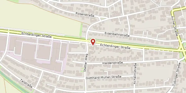 Karte der Umgebung von Echterdinger Straße 47, 70794 Filderstadt