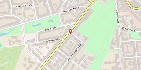 Karte der Umgebung von Bremer Straße 53, 21073 Hamburg