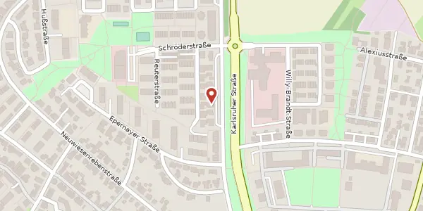 Karte der Umgebung von Schumacher Straße 28, 76275 Ettlingen