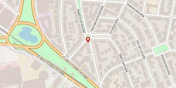 Karte der Umgebung von Beethovenstr. 7b, 60325 Frankfurt