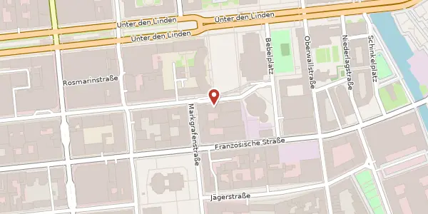 Karte der Umgebung von Behrenstraße 36, 10117 Berlin