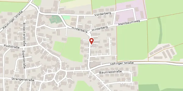 Karte der Umgebung von Friedenstraße 10/1, 72813 St. Johann