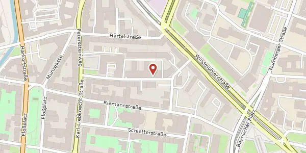 Karte der Umgebung von Emilienstraße 17, 04107 Leipzig