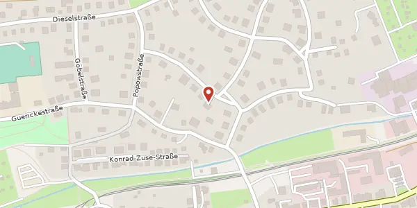 Karte der Umgebung von Zeppelinstraße 1, 09116 Chemnitz