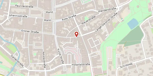 Karte der Umgebung von Lange Geismarstraße 55, 37073 Göttingen