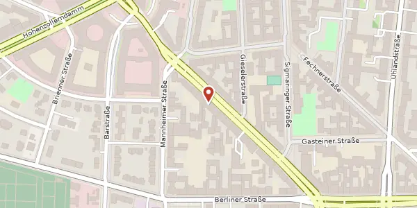 Karte der Umgebung von Brandenburgische Straße 73, 10713 Berlin