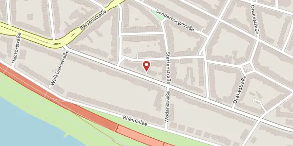 Karte der Umgebung von Düsseldorfer Str. 112, 40545 Düsseldorf