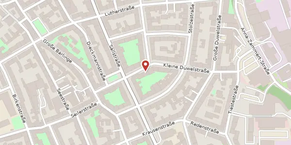 Karte der Umgebung von Kleine Düwelstr. 10, 30171 Hannover
