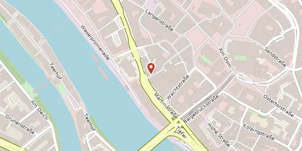 Karte der Umgebung von Böttcherstr. 1, 28195 Bremen