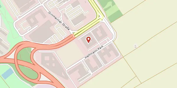 Karte der Umgebung von Helfmann-Park 2, 65760 Eschborn