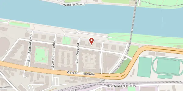 Karte der Umgebung von Deutschherrenufer 48, 60594 Frankfurt