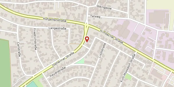 Karte der Umgebung von Händelstr. 12 d, 63694 Limeshain
