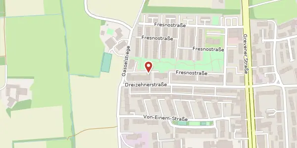 Karte der Umgebung von Dreizehnerstr. 44, 48159 Münster