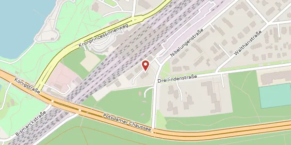 Karte der Umgebung von Reichsbahnstraße 3, 14109 Berlin