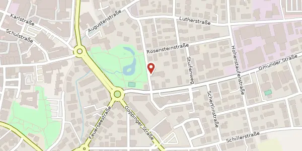 Karte der Umgebung von Theodor-Körner Straße 13, 73614 Schorndorf