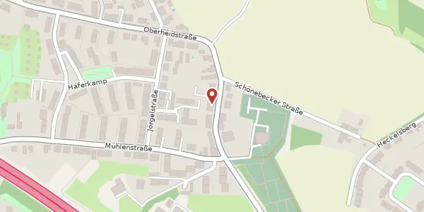 Karte der Umgebung von Oberheidstr. 85, 45475 Mülheim an der Ruhr