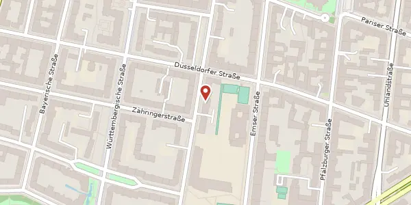 Karte der Umgebung von Sächsische Straße 63 a, 10707 Berlin