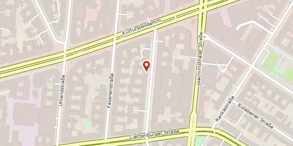 Karte der Umgebung von Meinekestraße 4, 10719 Berlin