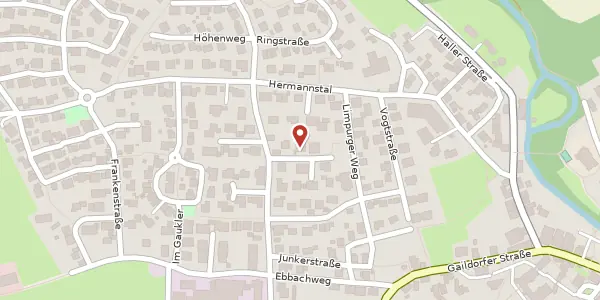 Karte der Umgebung von Vollrathstraße 5, 74423 Obersontheim