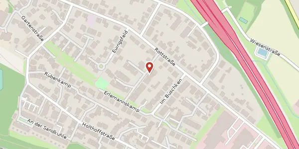 Karte der Umgebung von Rottkämpe 5, 45659 Recklinghausen