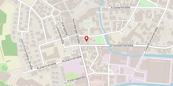 Karte der Umgebung von Nürnberger Str. 9, 91301 Forchheim