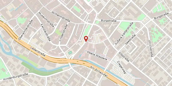 Karte der Umgebung von Lederstraße 128, 72764 Reutlingen